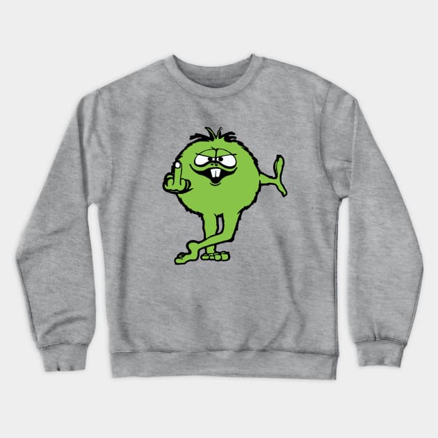 Alien Flip-Off Crewneck Sweatshirt by Chewbaccadoll